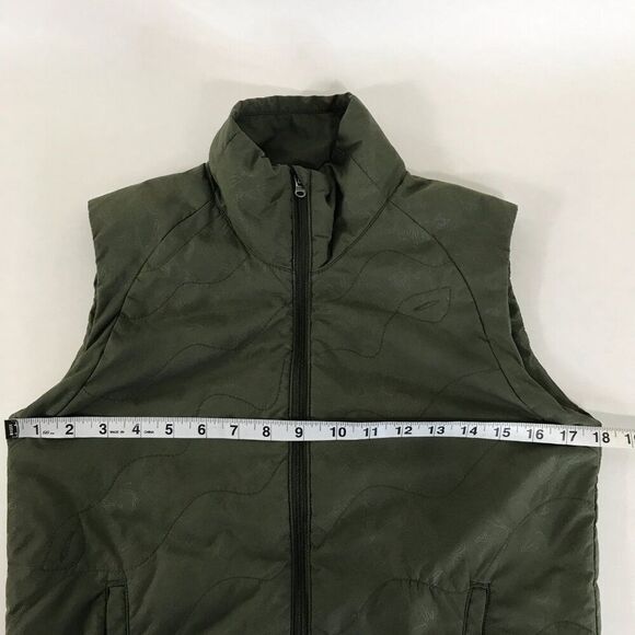 Columbia GRT Full Zip Vest Women's XS Green Floral Pockets Outdoor Winter Lined - Picture 8 of 12